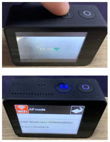 okejeye OK900 Action Camera - M button2