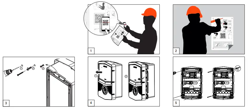 GEWiSS GWJ3001A Range Electric Vehicle Charging Wallbox I Con - Fig 2