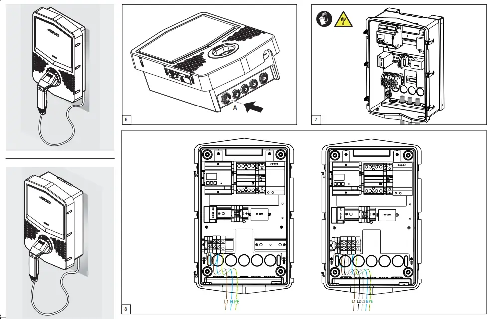 GEWiSS GWJ3001A Range Electric Vehicle Charging Wallbox I Con - Fig 3