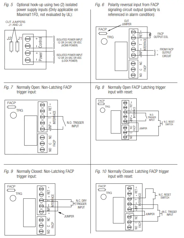 Altronix Maximal FD Series Dual Power Supply Access Power Controllers - fig 5