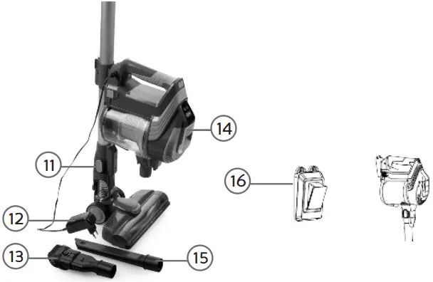 DOMO DO1001SV Upright Vacuum Cleaner A02