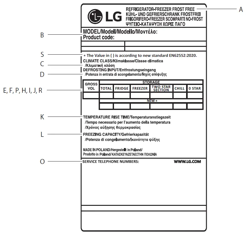 LG GBP62SWNGN Fridge Freezer with Door Cooling-13