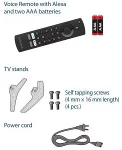 FIG 1 INCLUDED ACCESSORIES