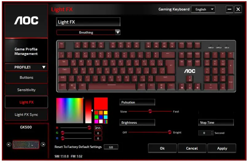 AOC GK500 Mechanical Gaming Keyboard - Figure 11