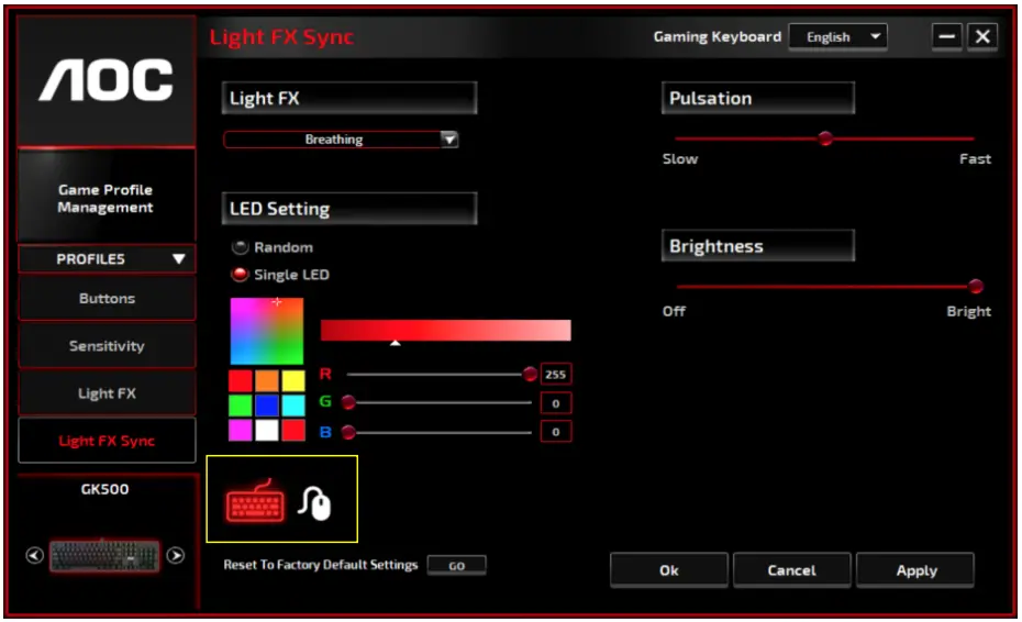 AOC GK500 Mechanical Gaming Keyboard - Figure 12