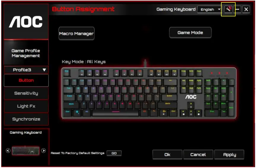 AOC GK500 Mechanical Gaming Keyboard - Figure 13