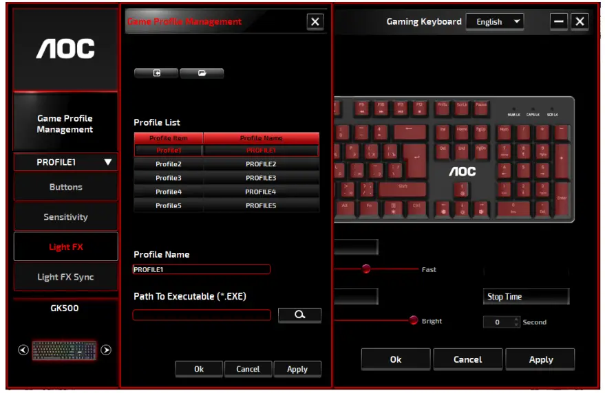 AOC GK500 Mechanical Gaming Keyboard - Figure 4