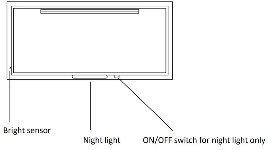 WELLFOR 6028 Large Rectangular Frameless LED Anti-Fog Wall Mount Bathroom Vanity Mirror - Figure 11