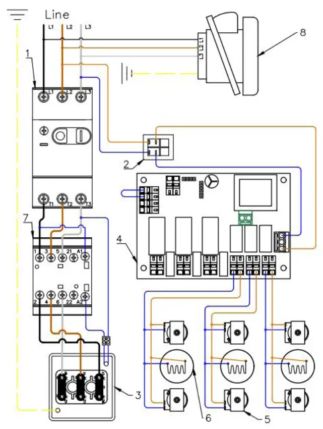 DiamaPro SYSTEM TVX A Industrial Vacuum - WIRING DIAGRAM