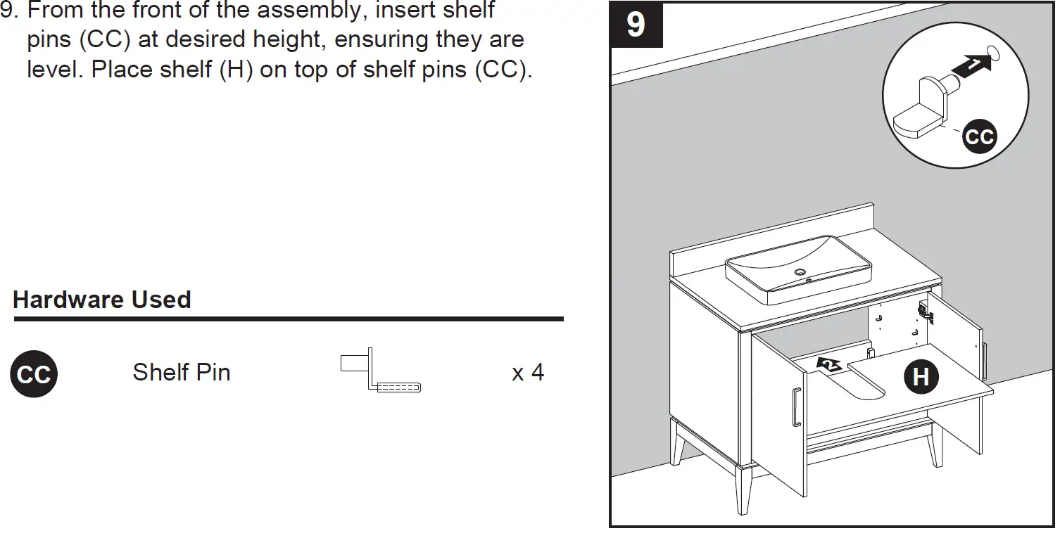 Eviva 2483VA-36-201 36-IN VANITY WITH TOP 11