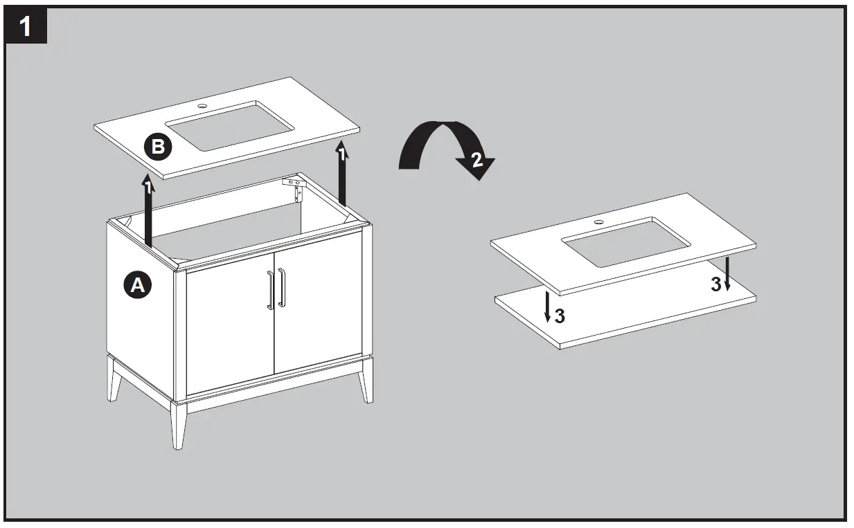 Eviva 2483VA-36-201 36-IN VANITY WITH TOP 3