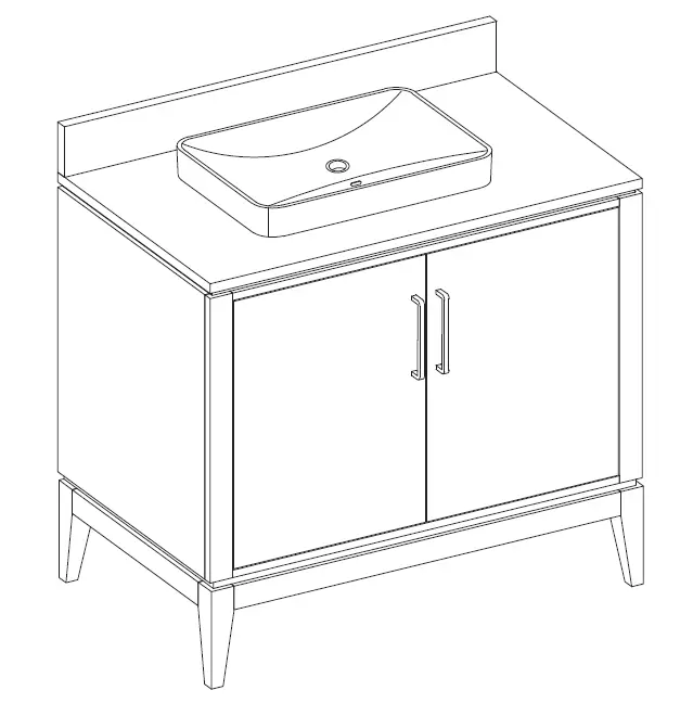 Eviva 2483VA-36-201 36-IN VANITY WITH TOP