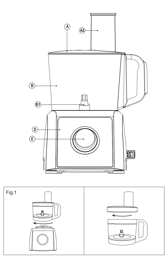 BLACKplusDECKER BXFPA1200E Food Processor - fig