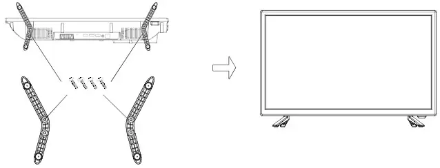 SONIQ E24FB40A 24 FHD LED LCD TV -ACCESSORY2