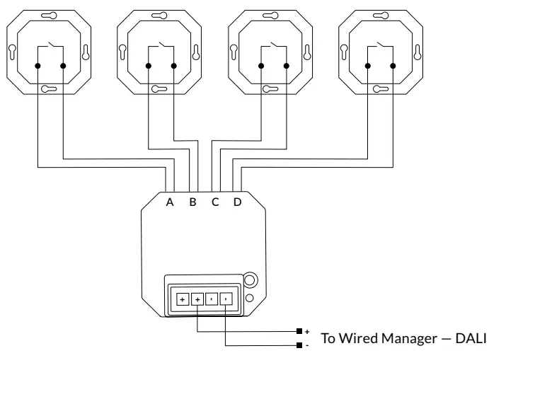 ENCELIUM DALI DPBC Push Button Coupler - Fig 2