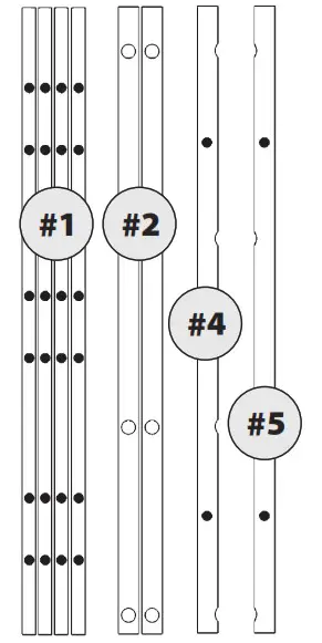 PROSLAT 65012 Heavy Duty 12 Tote Storage Rack - FRONT GRID ASSEMBLY 1
