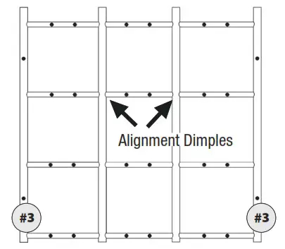 PROSLAT 65012 Heavy Duty 12 Tote Storage Rack - REAR GRID ASSEMBLY 3