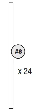 PROSLAT 65012 Heavy Duty 12 Tote Storage Rack - SLIDE RAIL ASSEMBLY TO REAR GRID 1