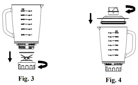 anko BL1703A-SA Blender -CAUTION