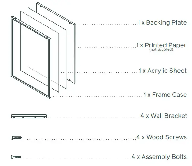 GEORGE WILLY Menu Case Frame