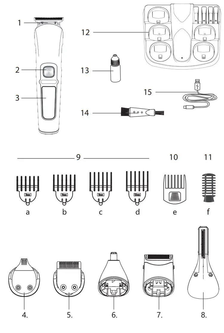 zelmer ZGK6500 Multi Groomer - Figure 1