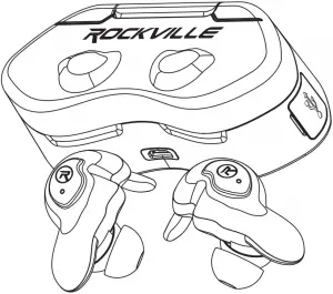 ROCKVILLE CYBERBUDS TWS Bluetooth Earbuds