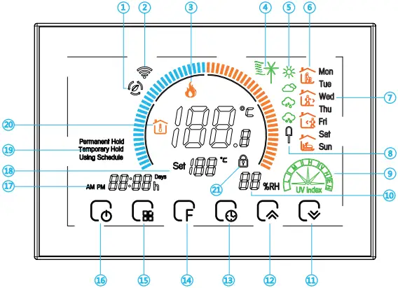Beca BHT-8000 Heating Thermostat A03