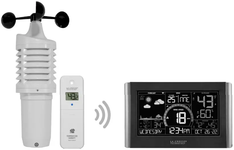 LA CROSSE TECHNOLOGY V21v4 Wireless Remote Monitoring Wind Station