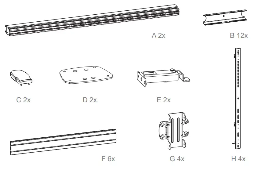 HAGOR 3332 CPS Floor-Wall Bolt-Down - fig 1