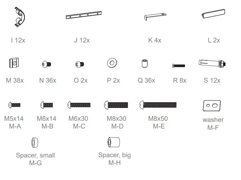 HAGOR 3332 CPS Floor-Wall Bolt-Down - fig 2
