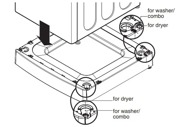 LG WDPS2W ADA Compliant Laundry Pedestal Riser - Figrue 7