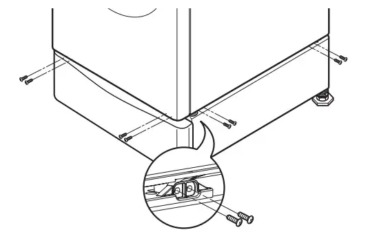LG WDPS2W ADA Compliant Laundry Pedestal Riser - Figrue 8