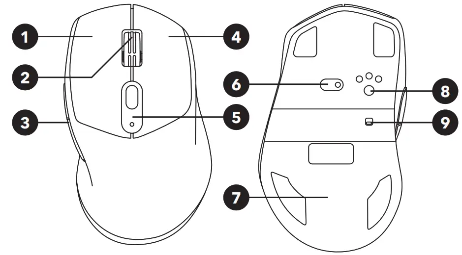 ETERNICO AET-MSB350B Bluetooth Wireless Mouse - fig 1