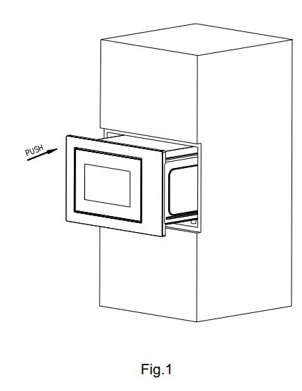 JOCEL JME009227 Built In Microwave Oven Instruction Manual - Fig.1