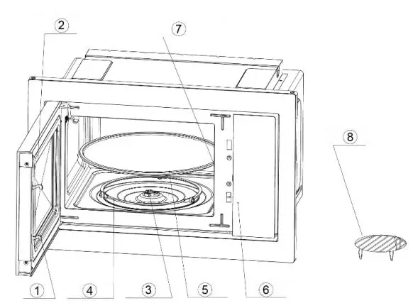 JOCEL JME009227 Built In Microwave Oven Instruction Manual - PRODUCT INSTRUCTION