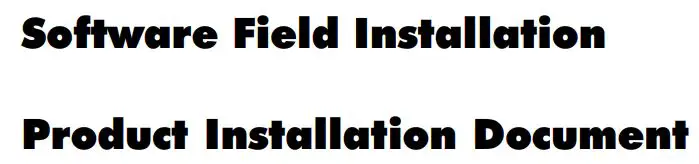 NOTIFIER NION Network Input Output Node Software Field Installation Guide