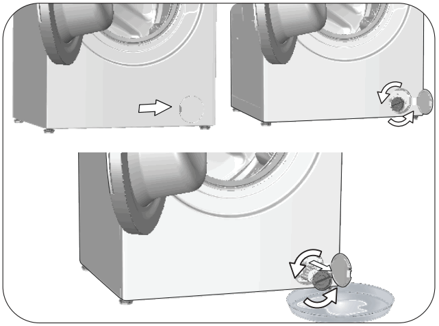 beko WUE 7736 X0 Washing Machine - emergency water