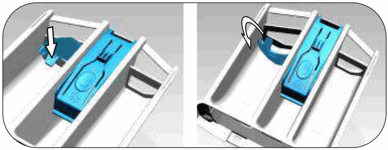 beko WUE 7736 X0 Washing Machine - liquid detergent part