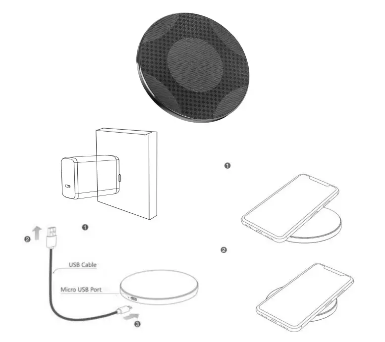 anko 43242399 Wireless 5W Charging Pad img1