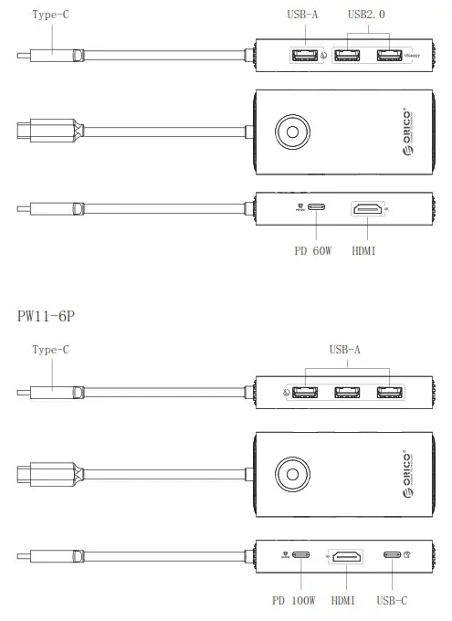ORICO PW11 Series Multifunction Docking Station - Product Overview 1