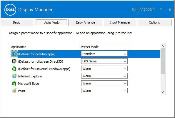 Dell 27 Monitor - S2722DC-Game