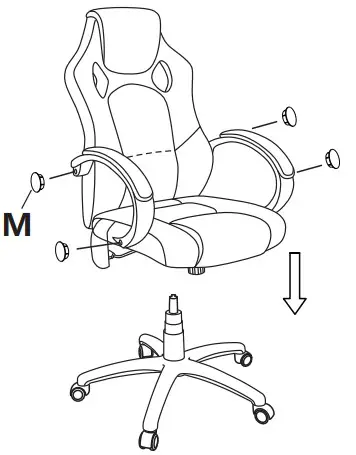 ERGOLUX ELBCRMSGBCA Trooper Gaming Massage -- Step 5