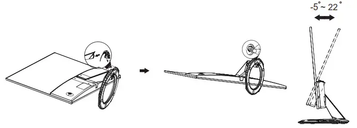 ASUS VG2791R Series Gaming LCD Monitor -Assembling the monitor