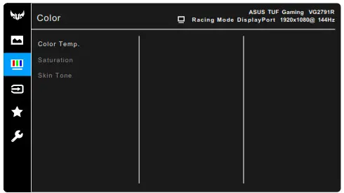 ASUS VG2791R Series Gaming LCD Monitor - Color