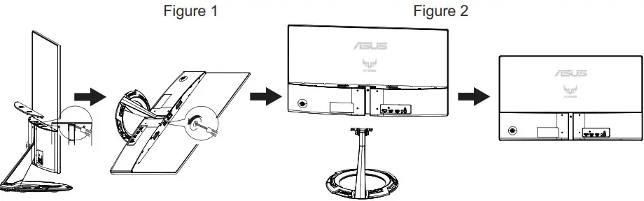 ASUS VG2791R Series Gaming LCD Monitor - Detaching the armstand (for wall