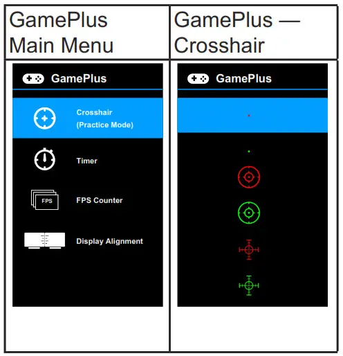 ASUS VG2791R Series Gaming LCD Monitor - GamePlus Function