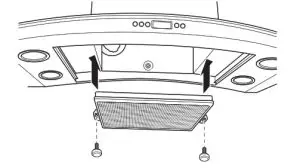 MONOGRAM 36 Island Chimney Vent Hood-