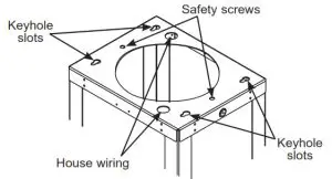 MONOGRAM 36 Island Chimney Vent Hood-SUPPORT FRAME 2