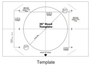 MONOGRAM 36 Island Chimney Vent Hood-additional hardware
