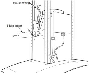 MONOGRAM 36 Island Chimney Vent Hood- house wiring
